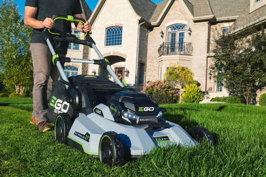 best cordless lawn mower with battery and charger