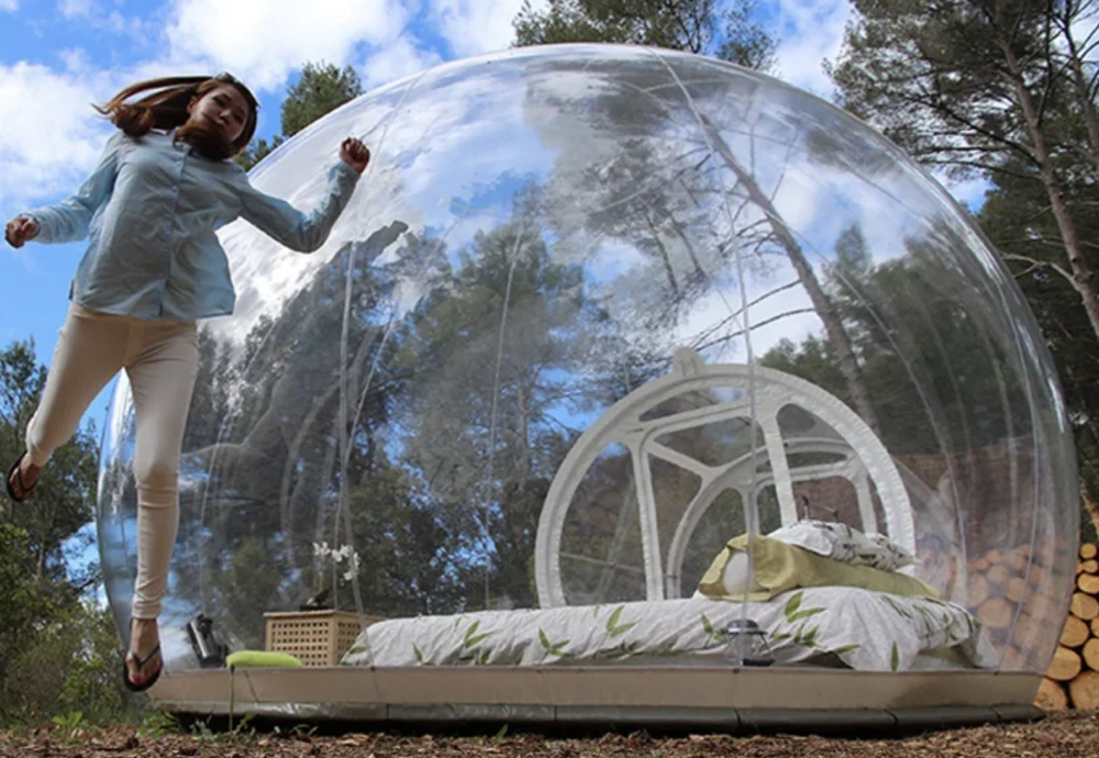 clear inflatable bubble tent