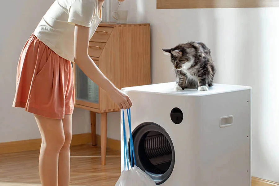 easy clean cat litter box