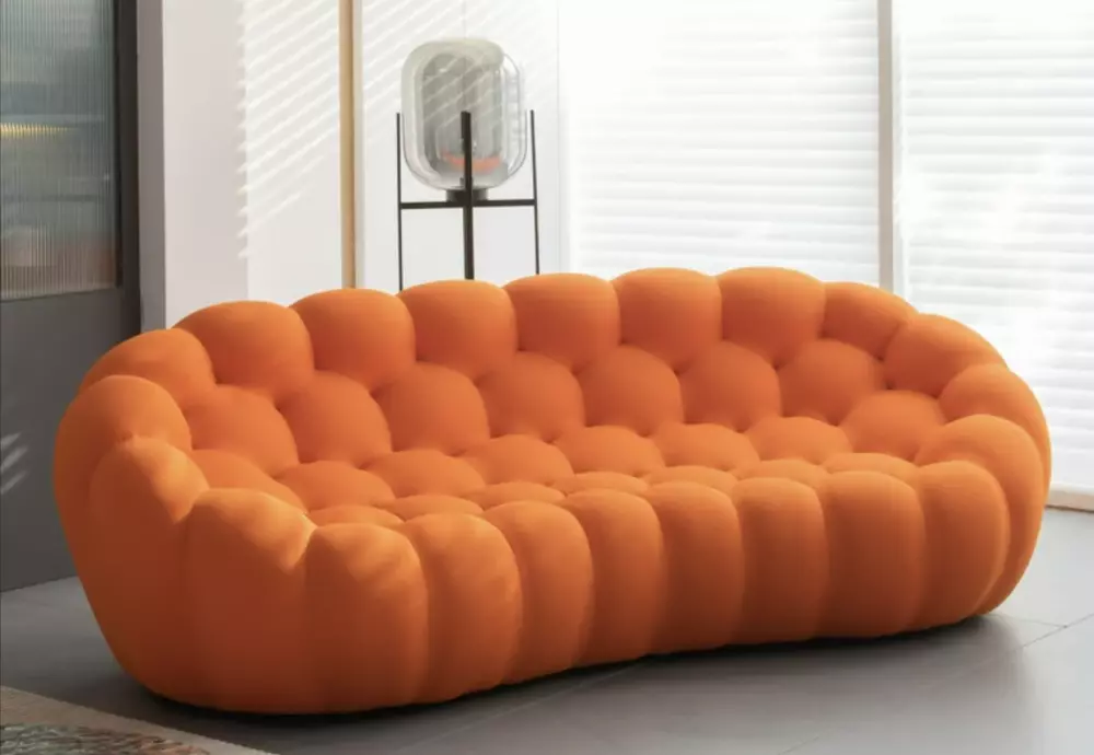 orange cloud couch